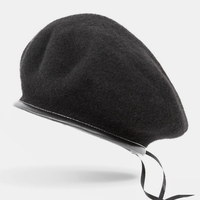 Unisexe laine décontractée mode réglable militaire chapeau peintre chapeau béret chapeau