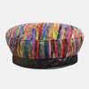 Unisexe Laine Style Exotique Mode Décontractée Mixte Couleur Arc-en-ciel Rayures Motif Chapeau Plat