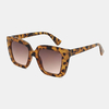 Unisexe Leopard Thicken Full Frame Casual UV Protection Lunettes de soleil polarisées