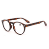Unisexe Lunettes de Lecture Rétro En Vogue Légères Rondes de Verre de Lunettes Clair