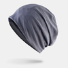 Unisexe mince sport de plein air en cours dexécution chapeau de foulard respirant bonnet sans bord