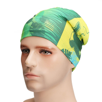 Unisexe multifonctionnel sans couture Bandana écharpe Headbrand élastiques Outdooors Turban crème solaire voile magique