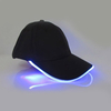 Unisexe nouveau style punk LED casquette de baseball légère casquette lumineuse mode Snapback chapeau fibre optique chap