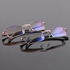 Unisexe Nouvelle résine sans cadre Lunettes de lecture anti-bleu Coupe de diamants Lunettes de lumière anti-bleu