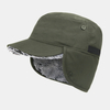 Unisexe Nylon Plus Protection doreille imperméable en velours garder au chaud chapeau plat réglable casquette à vis