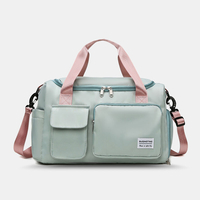 Unisexe Nylon Sac de sport léger de grande capacité Sac de voyage Sac à bandoulière Sac à bandoulière avec poche humide
