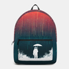 Unisexe Oxford Space Astronaut and Meteor Shower Pattern Imprimer Casual Personnalité Esthétisme Sac Décole Sac À D
