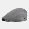 Unisexe plein maille creux respirant extérieur décontracté mince pare-soleil avant casquette béret casquette plat chapea