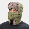 Unisexe Plus épaissir chaud coupe-vent oreille protection du visage chapeau de baseball extérieur chapeau de trappeur