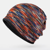 Unisexe Plus Velours Chaud Épais Extérieur Couleur Mixte Casual Personnalité Bonnet Brimless
