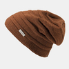 Unisexe Plus Velours Laine Protection Oreille Étiquette Décoration Coupe-Vent Bonnet Tricoté Bonnet
