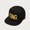 Unisexe polyvalent mode chapeau casquette de baseball broderie lettre roi reine Couple chapeau plat
