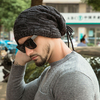 Unisexe polyvalent Plus velours hiver extérieur garder au chaud cou Protection casque écharpe laine chapeau bonnet