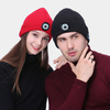 Unisexe sans fil Bluetooth 5.0 éclairage LED pour la course de nuit haut-parleurs stéréo intégrés et micro chapeau trico