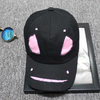 Unisexe été UV Protection broderie visage en colère motif décontracté mignon courbe bord visière chapeau de soleil chape