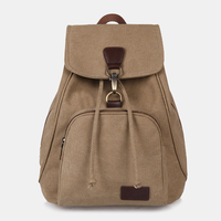 Unisexe Toile Cordon Grande Capacité Voyage 15 Pouces Multi-Carry Sac Sac À Dos Sac À Bandoulière Sac À Main