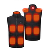 Unisexe USB 11-Zones Chauffantes Gilet Chauffant Électrique Hiver Chaud Veste Manteau Ski Chauffage À Manches Courtes