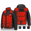 Unisexe USB 11-Zones De Chauffage Gilet Chauffant Électrique Double Contrôle Hiver Warm Up Veste Manteau Ski À Manches L