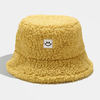 Unisexe Velvet Smile Face Casual Keep Warm Thermal Hat Couple Hat Bucket Hat