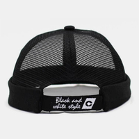 Unisexe évider plein-maille respirant mode extérieur sans bord bonnet bonnet propriétaire casquette crâne
