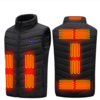 Unisexe 11 Zones Hommes Femmes Hiver USB Gilet Chauffant Flexible Électrique Vestes Pêche Camping Randonnée Extérieur In