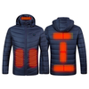 Unisexe 11 Zones Veste Chauffante Hommes 3-Modes Ajuster USB Manteau Chauffant Électrique Veste À Capuche Thermique Pour