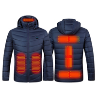 Unisexe 11 Zones Veste Chauffante Hommes 3-Modes Ajuster USB Manteau Chauffant Électrique Veste À Capuche Thermique Pour