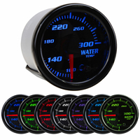 Universal 2 pouces 52 mm 7 couleurs LED voiture eau liquide de refroidissement température temp jauge mètre