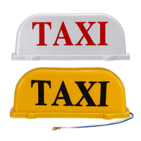 Universal 26cm TAXI Cab Signe Voiture Lampe Magnétique Toit Topper Top Light Imperméable Jaune