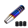 Universal Alloy Aluminium Car Manual Gear Shift Knob Shifter Handle Lever Stick Stick 13cm with 3 Adapters