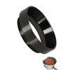 Universal Aluminum Coffee Dosing Ring for Espresso Machines 51/54/58MM Color Black Anti-Fly Powder Design Perfect for Ac