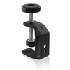 Universal C Clamp Adjustable Black Aluminum Alloy 1/4 3/8 Thread Hole Anti Slip Design Desk Mount Holder LCD Monitor Cam
