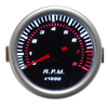 Universal Car 52mm 2 pouces Counter Tacho Tachymètre Gauge Pointer RPM Blanc LED 12V