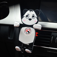 Universal Car Air Vent Holder Panda en forme de SiliconE Mount pour Iphone Samsung Xiaomi Huawei