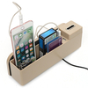 Universal Car Seat Crevice Storage Box Organisateur de porte-gobelet USB Charge