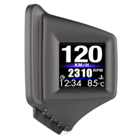 Universal Head Digital A-pillar HUD Head Up Display Intelligent OBD + GPS Dual System Smart Gauge Meter