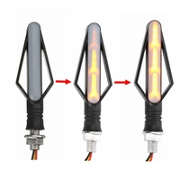 Universal Motorcycle 2 PCS Turn Signal Flowing Lights Waterproof LED Indicateur