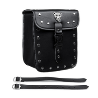 Universal Motorcycle Front Fork Fork Tool Pouch Side Bag Saddlebag PU Leather Pour Harley Honda
