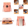 Universal Women Mini Vertical PU Sac bandoulière Crossbody portefeuille pour le téléphone sous 6, 3 pouces