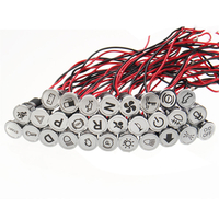Universal 12V 12mm Étanche LED Voyant Voyant Avertissement