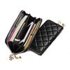 Universal PU Leather Clover Ornament Classic Portefeuille de téléphone Diamond Lattice pour téléphone inférieur à 6, 0 po