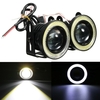Universel 2.5Inch COB LED Feux De Brouillard Blanc Ange Yeux Halo Anneau Lumières de Jour DRL Projecteur Lampe 30 W