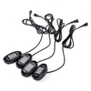 Universel 4Pcs bluetooth RGB LED Rock Lights IP67 Étanche Sol Am [w12V 14W 1120LM Téléphone APP Contrôle