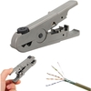Universel coaxial rotatif coaxial utp / stp câble coupe-fil à dénuder stripper
