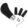 Universel noir engins de voiture en cuir bouton levier de vitesses longueur de 9cm shifter