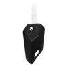 Universel noir moto clé vide accessoires pliables coquille clé couverture non coupée lame