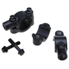Universel noir moto guidon miroir mount10mm pince en aluminium