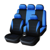 Universel Quatre Saisons Bleu Noir Tissu Housses De Protection De Siège De Voiture 9 pcsensemble Ensemble Airbag Compati