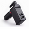 Universel Rapide 3 en 1 USB Chargeur De Voiture Siège Ceinture Cutter Durgence Hammer Printemps Chargé Verre Disjon