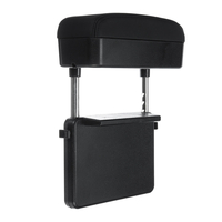 Universel rétractable voiture centrale console centrale accoudoir boîte PU étui de rangement accessoires de voiture